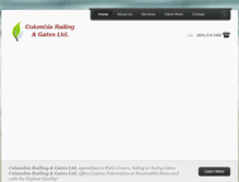 Tablet Screenshot of columbiarailing.com
